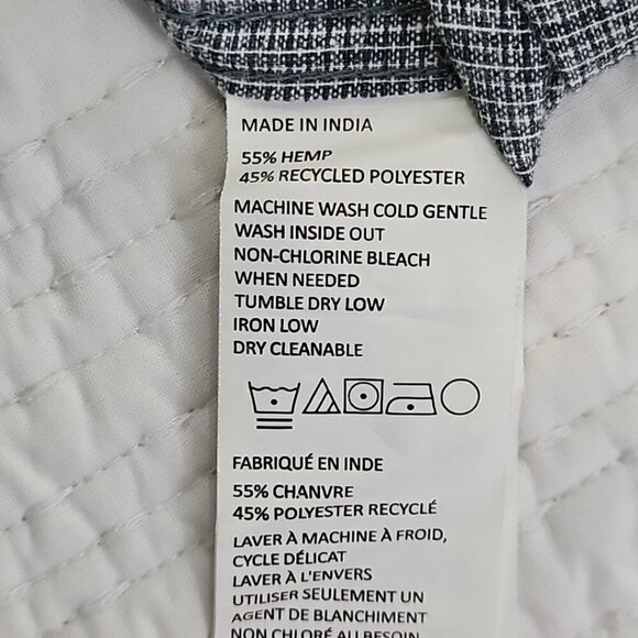 Prana Hemp Shirt Men's XL Gray Performance Stretch Short Sleeve Button Up Pocket - Picture 6 of 12